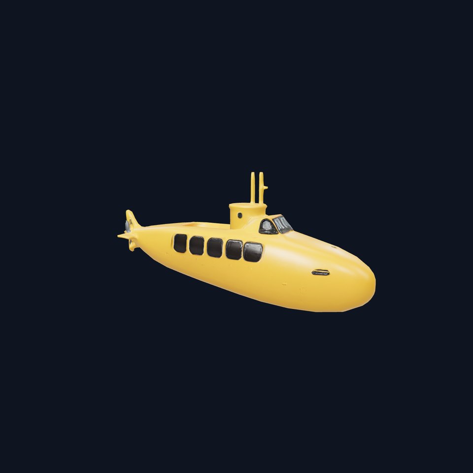 Vibrant Yellow Submarine model pack